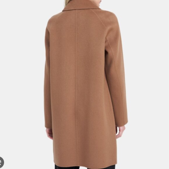 NWT Theory Caban Relaxed Coat in Double-Face Wool-Cashmere Jacket Buckwheat - Picture 3 of 6